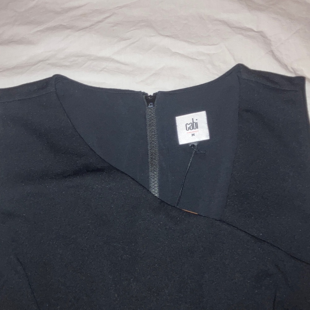 NWT CAbi Starlet Shell #4578: Black Sleeveless Blouse - Picture 4 of 10